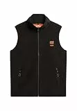 Superdry Herren Active Fleece Weste Schwarz XL