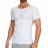 SLIMBELLE Shapewear Herren Kompressions Shirt Elastische Figurformende Bauchweg Unterwäsche Kompressionsshirt Tight Taillenformer Body Shaper Herren Bauch Top Männer