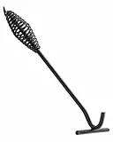 Groenberg Knopp Handle Deckelheber I Robuster Schürhaken aus Stahl mit Holzgriff I Feuerhaken & Deckelheber für Feuerschale & Grill I Hitzebeständiges Outdoor & Camping Zubehör