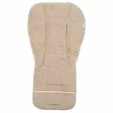 Koeka Autositzauflage Baby - Babyschale Einlage Frühling/sommer - Sitzauflage - Atmungsaktiv - Dijon - Bio-baumwolle - Schlaufenfestes Frottee - Taupe - Universal