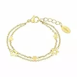 s.Oliver Armband Edelstahl Mädchen Kinder Armschmuck, 14+2 cm, Stern, Kommt in Schmuck Geschenk Box