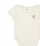 Steiff Body kurzarm EU Größe 50 eggnog, Baby-Body, kurzarm Body-Anzug für Babys, Strampler Einteiler, weicher und bequemer Strampelanzug, waschmaschinenfest