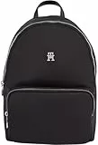 Tommy Hilfiger Damen Rucksack Poppy Backpack Mittelgroß, Schwarz (Black), Einheitsgröße