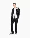 Armani Exchange Men's Straight Fit Trousers Black,36