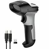Inateck Barcode Scanner 2D Bluetooth, Kabellose QR Code Scanner, Wireless Handscanner mit AI APP & SDK, 1 Ladung 180 Tage Standby, Automatisches schnelles und präzises Scannen, BCST-72