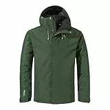 Schöffel Herren 3in1 Jacket Style Okere MNS, wasserdichte, atmungsaktive Outdoorjacke mit herausnehmbarer Fleecejacke, warme 3in1 Jacke mit verstellbarer Kapuze, dark jade, 52
