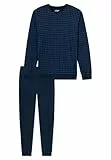 Uncover by Schiesser Herren Schlafanzug lang, Nachtblau, 48