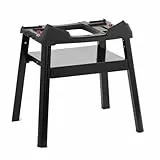 Weber Kompakter Ständer, kompatibel mit Allen Weber Q Modellen, Leichter Grillständer mit Ablageregal, werkzeuglose Montage - Schwarz (3400855)