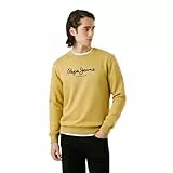 Pepe Jeans Herren Macbeth Plain Crew Sweatshirt, Gelb (Cast Yellow), XL