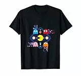 Bandai Namco Entertainment Inc. PAC-MAN T-Shirt, Herren, Kurzarm, Schwarz, S