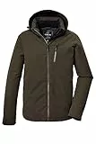 G.I.G.A. DX Herren Funktionsjacke/Outdoorjacke mit abzippbarer Kapuze GW 64 MN JCKT, olive brown, 4XL, 42539-000