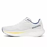 Saucony Herren Ride 18 Laufschuhe, Weiß/Azurit, 9