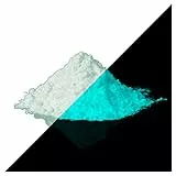 lumentics Superpremium Leuchtpulver GrünBlau 40g - Im Dunkeln leuchtendes Farbpulver. Nachleuchtend, phosphoreszierend, fluoreszierend und nachleuchtend. UV Pigmente für DIY, Harz, Lack, Epoxy