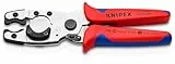 KNIPEX Rohrschneider für Verbund- und Schutzrohre verchromt mit Mehrkomponenten-Hüllen 210 mm, 90 25 20