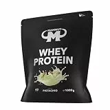 Mammut Nutrition Whey Protein Pulver Pistachio – 1kg – 28g Protein pro Portion – Eiweißpulver mit hohem BCAA-Anteil – Perfekte Löslichkeit in Wasser & Milch – Ideale Zwischenmahlzeit