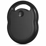 Air Tracker Tag Schlüsselfinder,Kompatibel mit Apple Wo ist? APP (iOS NUR,Android Nicht unterstützt),Bluetooth Key Finder für Schlüssel,Gepäck,Koffer,Brieftasche,Austauschbarer Akku,1er-Pack(Schwarz)