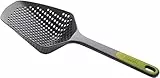 Joseph Joseph Scoop Plus Sieb, Löffelabtropfsieb, schöpfen, abtropfen lassen und servieren, hitzebeständig bis zu 200°C (392°F), spülmaschinenfest, grün, groß