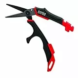 Rapala Unisex-Adult Anglerschere RCD Precision Line Scissors-Angelzubehör-13cm-Für alle Angelleinen-Federschere Schere, Schwarz/Rot, Einzigartig