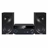 Blaupunkt MS30.02BT Mikro-Stereoanlage Bluetooth HDMI ARC | Optisch USB AUX Radio FM CD 150 W RMS Wecker Fernbedienung Lautsprecher Bass Reflex (Schwarz)