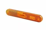 HELLA 2PS 009 226-021 Seitenmarkierungsleuchte - Begrenzungsleuchte - Anhänger - Wohnwagen - LED - 12V - Anbau/geklebt - CCC - Kabel: 250mm - Stecker: AMP - 2-polig - links