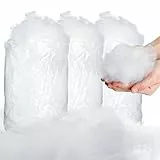 Weihnachten Kunstschnee Künstliche Schnee Decke Faser Flauschig Schnee Gefälscht Indoor Schnee für Weihnachtsbaum Winter Mantel Dorf Deko, Einfache Weihnachtsdeko, 5,3 Unzen (1 Tasche)