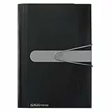 Herlitz 11208394 Fächermappe A4 PP 12 Fächer schwarz (Single)