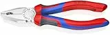 KNIPEX Kombizange mit Comfort-Griffen verchromt 180 mm, 03 05 180