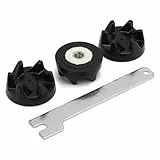 QWORK 3x Kupplung 9704230, Blender Coupler Ersatzteile Kompatibel mit KitchenAid Modellen KSB52, KSB5, 5KSB52 and 5KSB5 (Montageschlüssel Enthalten)