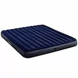 Intex 64755 - Luftmatratze Doppelbett Kingsize Dura-Beam Classic Downy, Aufblasbare Matratze mit Ventil, Geeignet für 2 Person, PVC, Blau, 183x203x25 cm