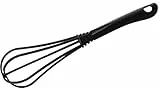 Fackelmann Nero Schneebesen – für beschichtete Kochgeschirre, Spülmaschinengeeignet, Hitzebeständig bis +70 °C, Made in Germany, Leichtgewicht