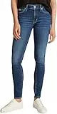 Calvin Klein Damen Jeans Hose Mid Rise Skinny Fit, Blau (Denim Dark), 30W/29L