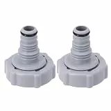 Pool Ablassventil Schlauchadapter Kompatibel mit Bestway P6H1419, Pool Ablassventil Adapter Ersatzteil für Schwimmbadschlauch, Einfache Installation, Pool Zubehör für oberirdische Außenpools (2 Stück)