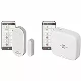 Brennenstuhl Connect Zigbee Tür- und Fensterkontakt TFK CZ 01 (Smarter Tür- Fenstersensor, Benachrichtigung aufs Handy, Smart Home, Home Security, kostenlose App) & Zigbee Gateway GWY CZ 01
