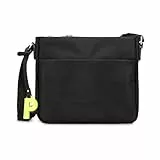Picard Damen Schultertasche LuckyOne 3241 aus Nylon mit Reissverschluss in der Farbe Schwarz, 15x25x8 cm, 32414U9001