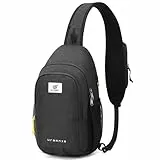 SKYSPER Schultertasche Brusttasche RFID Sling Bag Herren Leichte Umhängetasche Anti-Diebstahl Crossbody Bag Outdoor Reisen