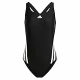 Adidas Damen Swimsuit 3S Swimsuit, Black/White, 34