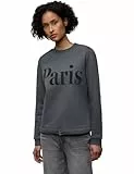 Street One Damen 3017279 Sweatshirt mit Print, Gravel Grey, 40