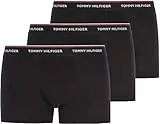 Tommy Hilfiger Herren Boxershorts Trunks Unterwäsche, Mehrfarbig (Black), L