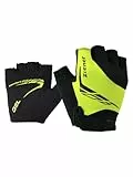 Ziener Kinder CANIZO Fahrrad-, Mountainbike-, Radsport-Handschuhe | Kurzfinger - atmungsaktiv/dämpfend, lime green, S