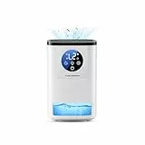 Luftentfeuchter, 1600ML Kleiner Energiesparender luftentfeuchter elektrisch, Tragbar, Ultraleise, Automatische Abschaltung, 7-farbiges Licht, Raumentfeuchter Dehumidifier für Schlafzimmer, Bad, Home