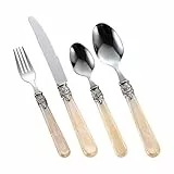 Besteck Palace gehämmert – Besteck-Set aus Edelstahl | Küchenutensilien-Set Retro Lagostina | Ideal für den täglichen Gebrauch, elegante Tische, Reisen