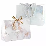Große Geschenktaschen,2 Stück Geschenktasche mit Griffen,Geschenktaschen für Frauen Valentine Mädchen Brautjungfern Geburtstag Hochzeitsfeier