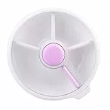 GoBe Großer Snack-Spinner für Kinder, wiederverwendbar, Snackbehälter mit 5 Fächern und Schiebetür, BPA- und PVC-frei, spülmaschinenfest, kein Verschütten, auslaufsicher