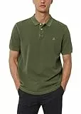 Marc O'Polo Herren Kurzarm-Poloshirt aus Bio-Baumwolle Regular Fit, Grün (Dried Herb), XS