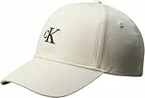 Calvin Klein Damen Monogramm Stickerei Baseball Cap LV04K5024GYAE001, Bone White, OS