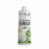 Best Body Nutrition ZEROP Vital Zuckerfreies Getränkekonzentrat Sirup Grüner Apfel Ohne Aspartam 1 L ergibt 80 L Getränk Fitness Drink mit Vitaminen B1 B6 Niacin Kalorienarm Wassersprudler