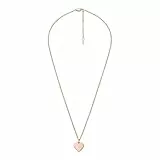 FOSSIL Halskette Für Frauen Vintage Iconic, Gesamtlänge:18''+2''Verlängerungskette Rose Gold Edelstahl Halskette, JF03021791