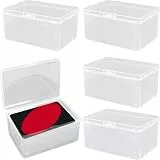 Ceriselle Spielkarten Box, Kartenaufbewahrungsbox & Spielkarten Etui, 4er Set Kunststoff Kartenbox für UNO und Kartenspiele, Hochkapazitäts Organizer Transparent (Ohne Karten)