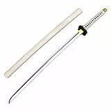 damdos Halloween Prop Weapon Cosplay Sword Roronoaa Zoro One Piece Zoro Sword Wa Michi Ichi Wado Ichimonji Sword PU Rubber Samuraiay Swords Birthdays Gifts (White)