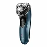 Taurus 3 Side Shave IPX7 Elektrischer Rasierer, kabellos, trocken oder nass, Laufzeit 45 min, Haarschneider, Total Curve Technology, USB-Aufladung, ergonomisch, Edelstahlklingen